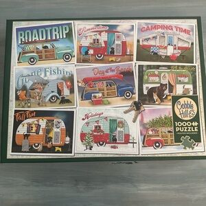 🧩 3 for $30 🧩 Cobble Hill 1000 Piece Puzzle with Vintage Campers